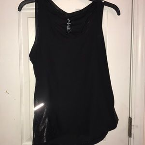 Black athletic tank top